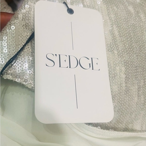 S'edge Sylvia Dress Silver Sequin Dress XS NWT - Picture 11 of 13